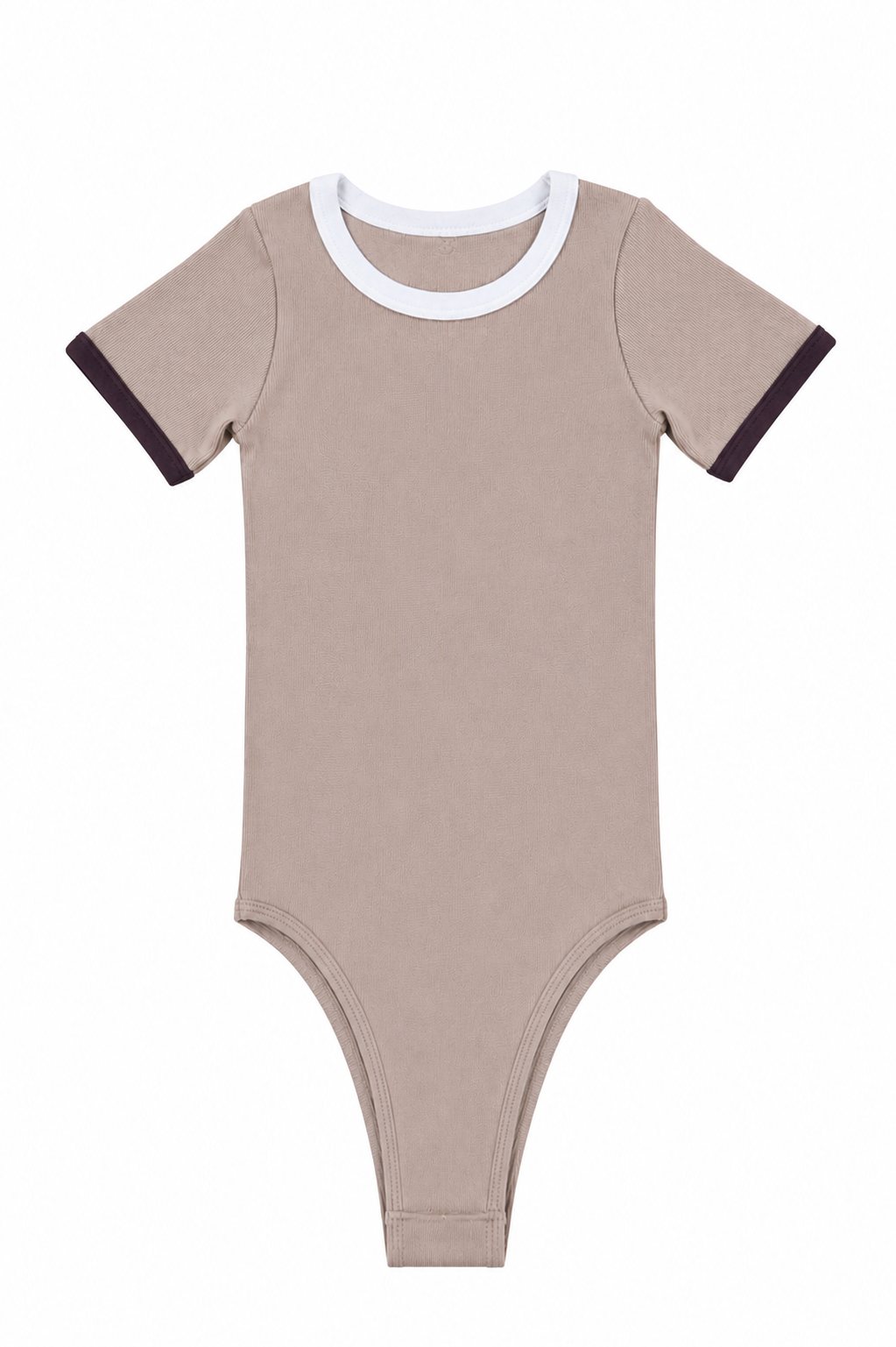 BODY MANGA CORTA CLÁSICO CON SESGO PREMIUM Ref. 803