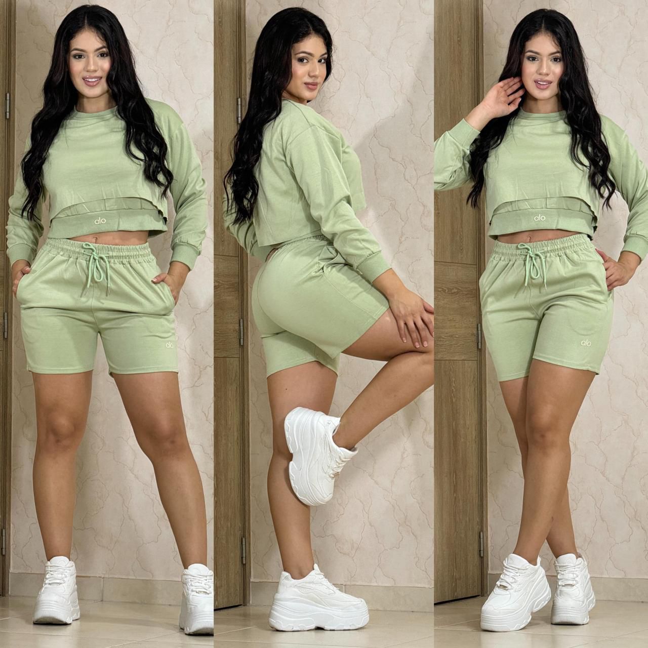 SET BERMUDA Y CAMIBUSO DOBLE ALO