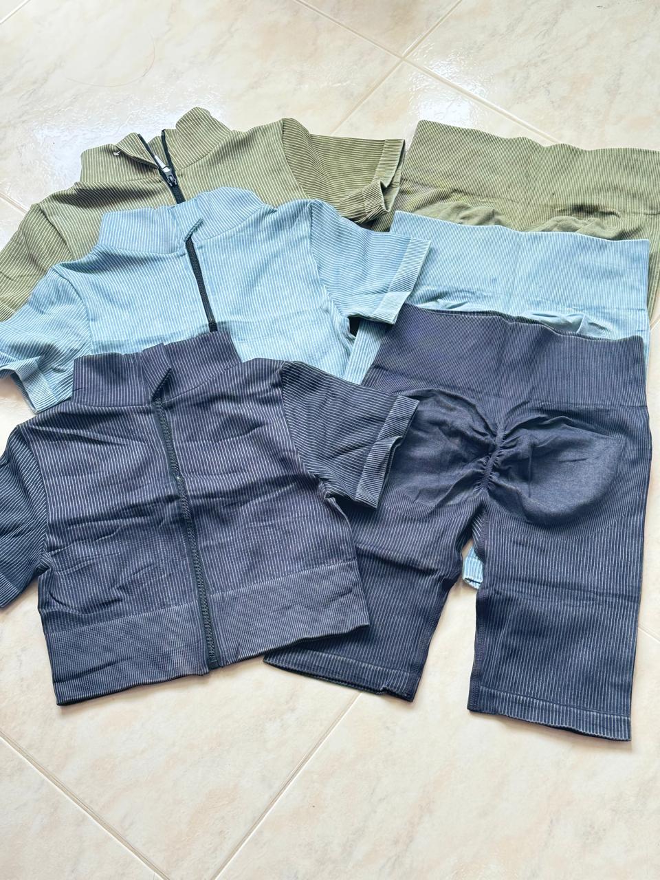 SET BIKER CAMISETA CREMALLERA T735 IMPORTADO
