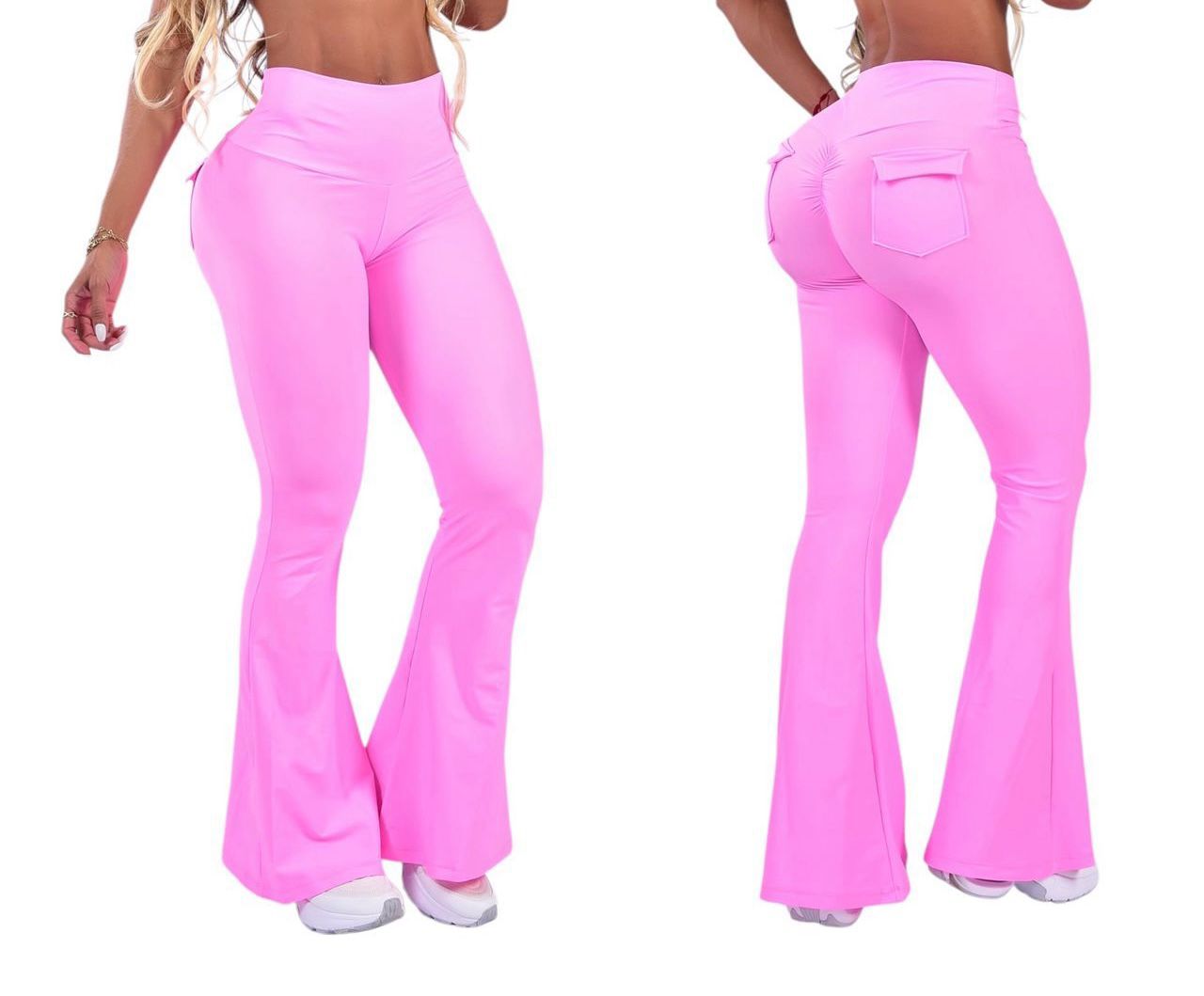 PANTALÓN BOTA CAMPANA CON BOLSILLOS