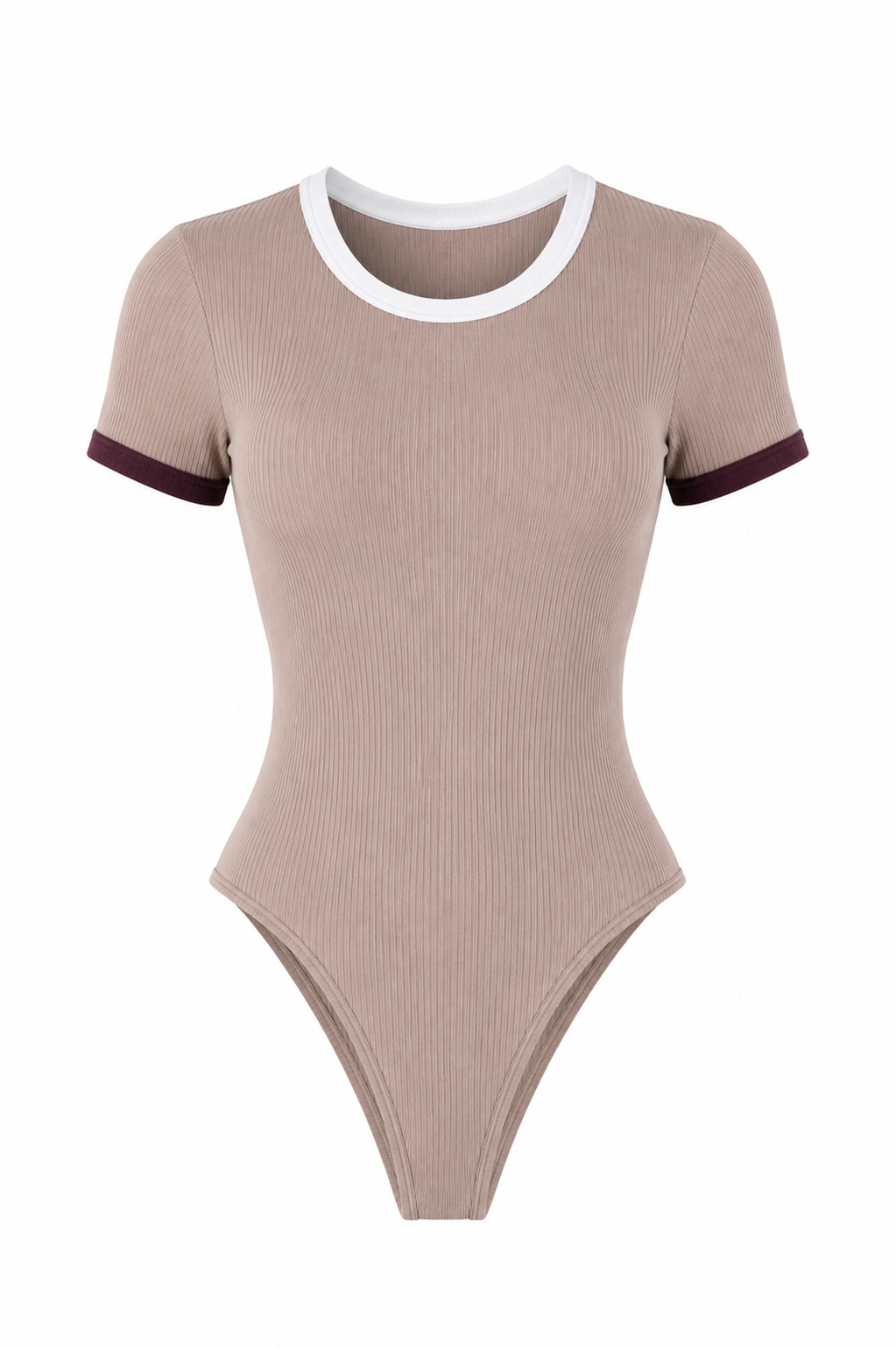 BODY MANGA CORTA CLÁSICO CON SESGO PREMIUM Ref. 803