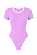 BODY MANGA CORTA CLÁSICO CON SESGO PREMIUM Ref. 803