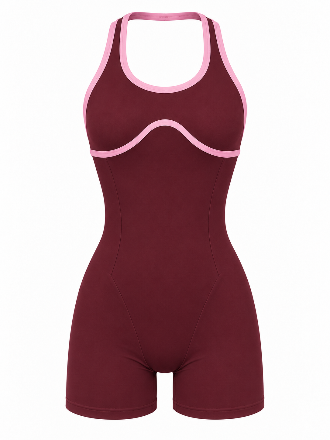 ENTERIZO HALTER DOBLE PUSH CON SESGO EN TELA PREMIUM  Ref. 6045
