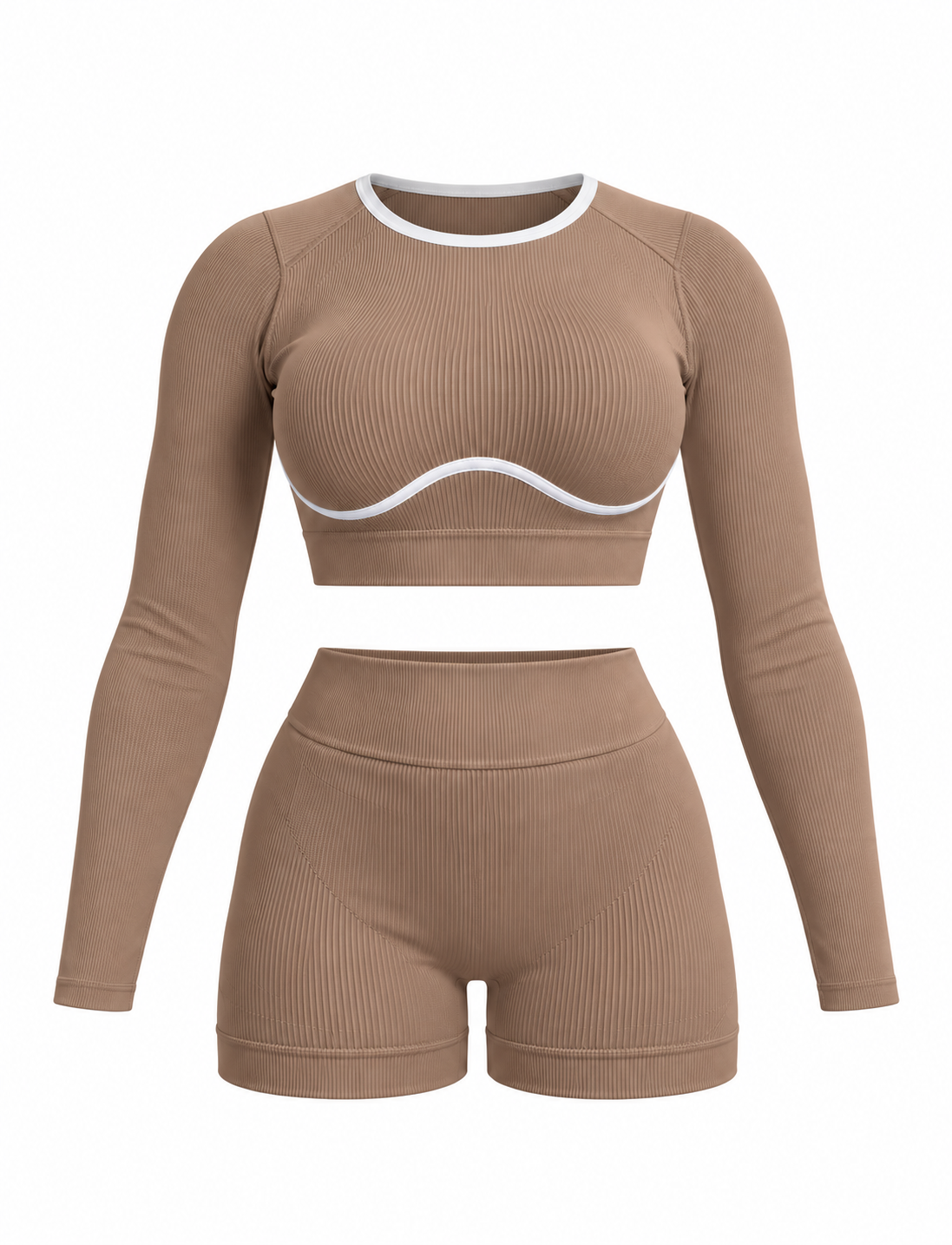 SET DE SHORT CON DOBLE REALCE Y BUZO SESGO NACIONAL Ref. Top 3068 Ref. Short 200
