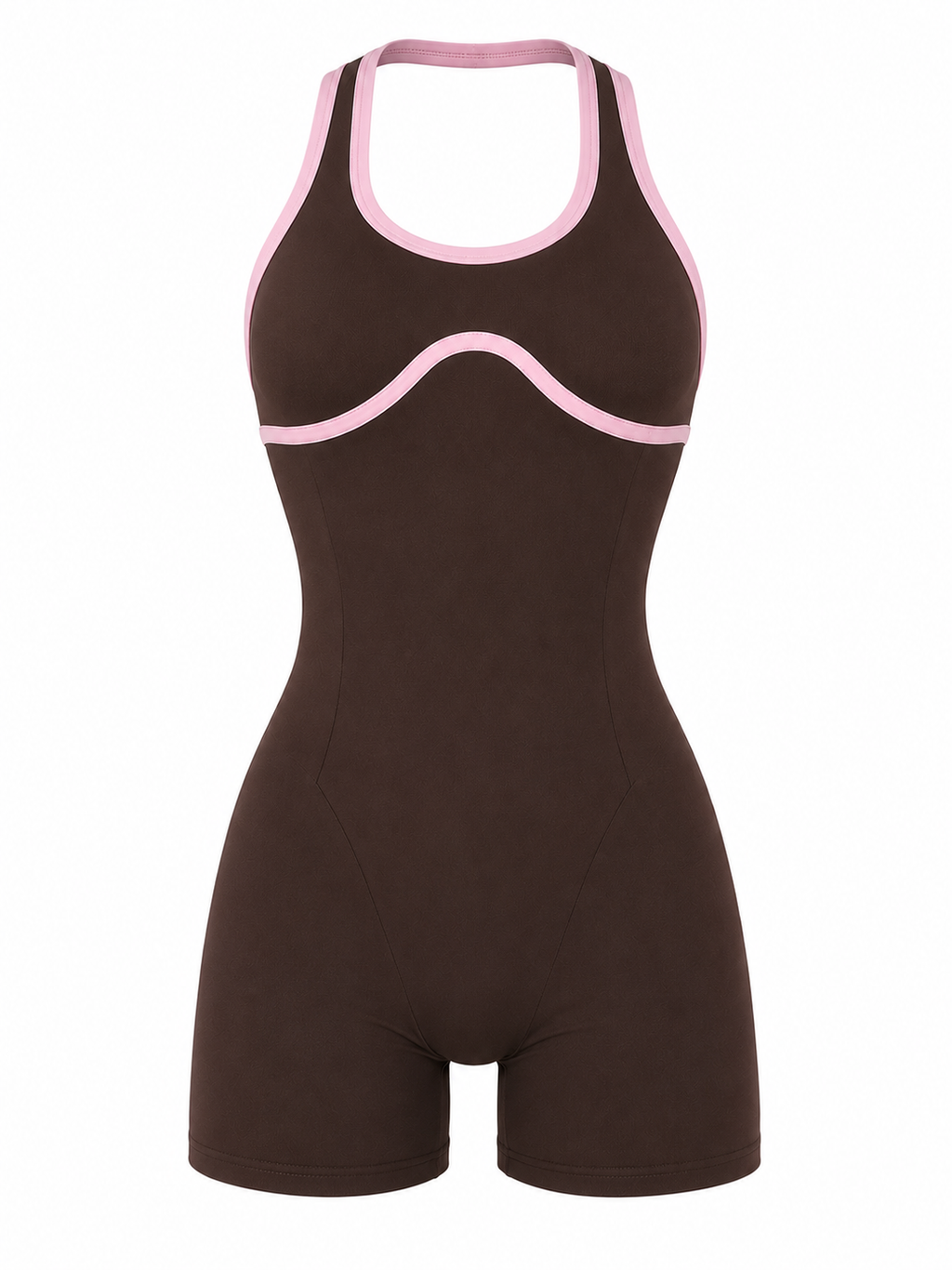 ENTERIZO HALTER DOBLE PUSH CON SESGO EN TELA PREMIUM  Ref. 6045