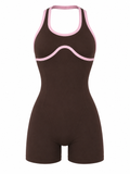 ENTERIZO HALTER DOBLE PUSH CON SESGO EN TELA PREMIUM  Ref. 6045