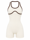 ENTERIZO HALTER DOBLE PUSH CON SESGO EN TELA PREMIUM  Ref. 6045