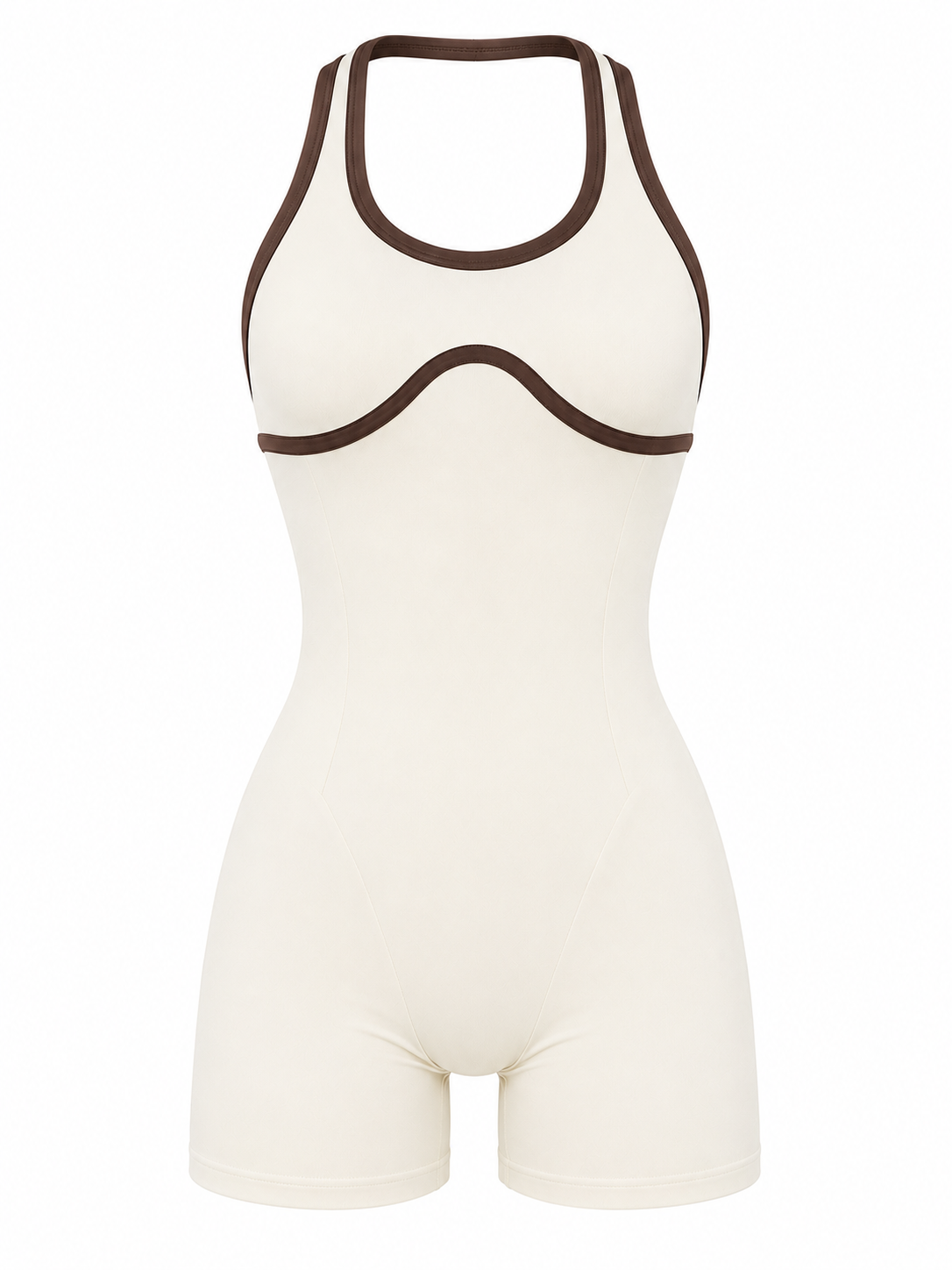 ENTERIZO HALTER DOBLE PUSH CON SESGO EN TELA PREMIUM  Ref. 6045