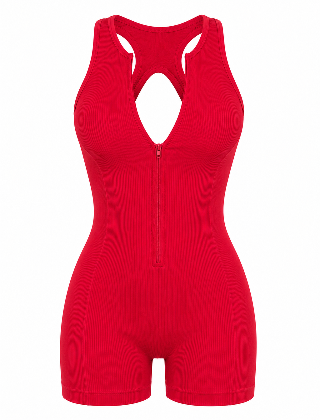ENTERIZO DOBLE REALCE CON CREMALLERA  Ref. 6066