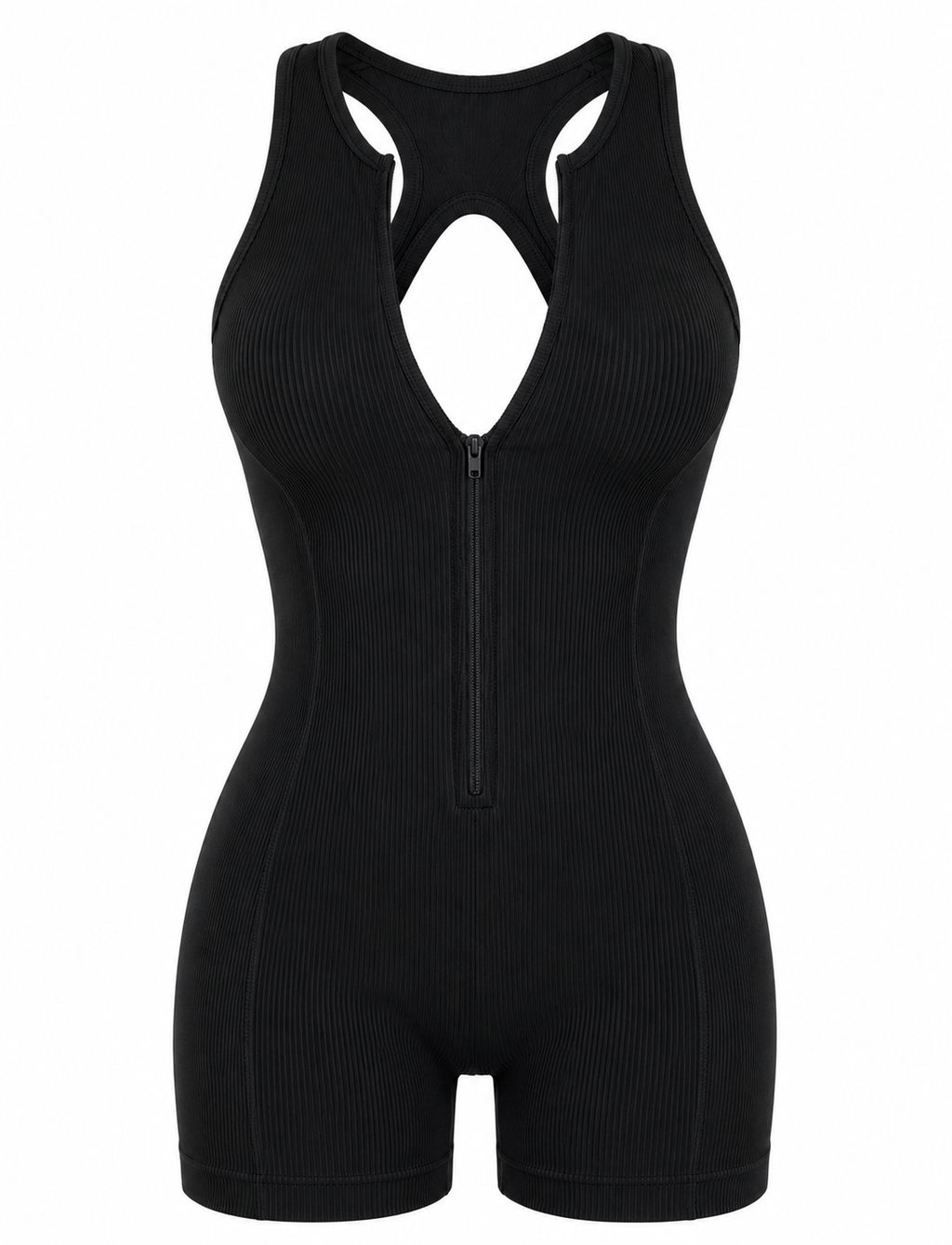 ENTERIZO DOBLE REALCE CON CREMALLERA  Ref. 6066