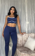 SET DE LEGGINS CON PUSH Y TOP CON SESGO DE COLORES NAC REF 3060 , 600