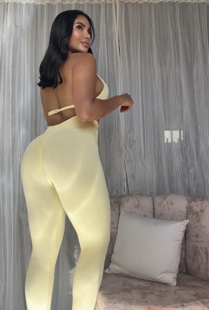 SET DE LEGGINS DOBLE PUSH Y TOP PREMIUM REF 3057 - 6041