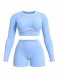 SET DE SHORT CON DOBLE REALCE Y BUZO SESGO NACIONAL Ref. Top 3068 Ref. Short 200