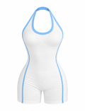 ENTERIZO DOBLE REALCE HALTER CON SESGO Ref. 6090