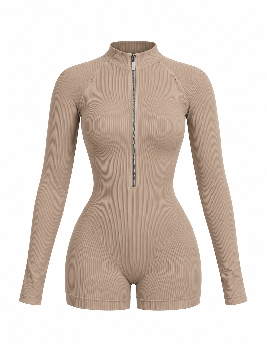 ENTERIZO DOBLE REALCE CON CREMALLERA EN TELA PREMIUM Ref. 6062