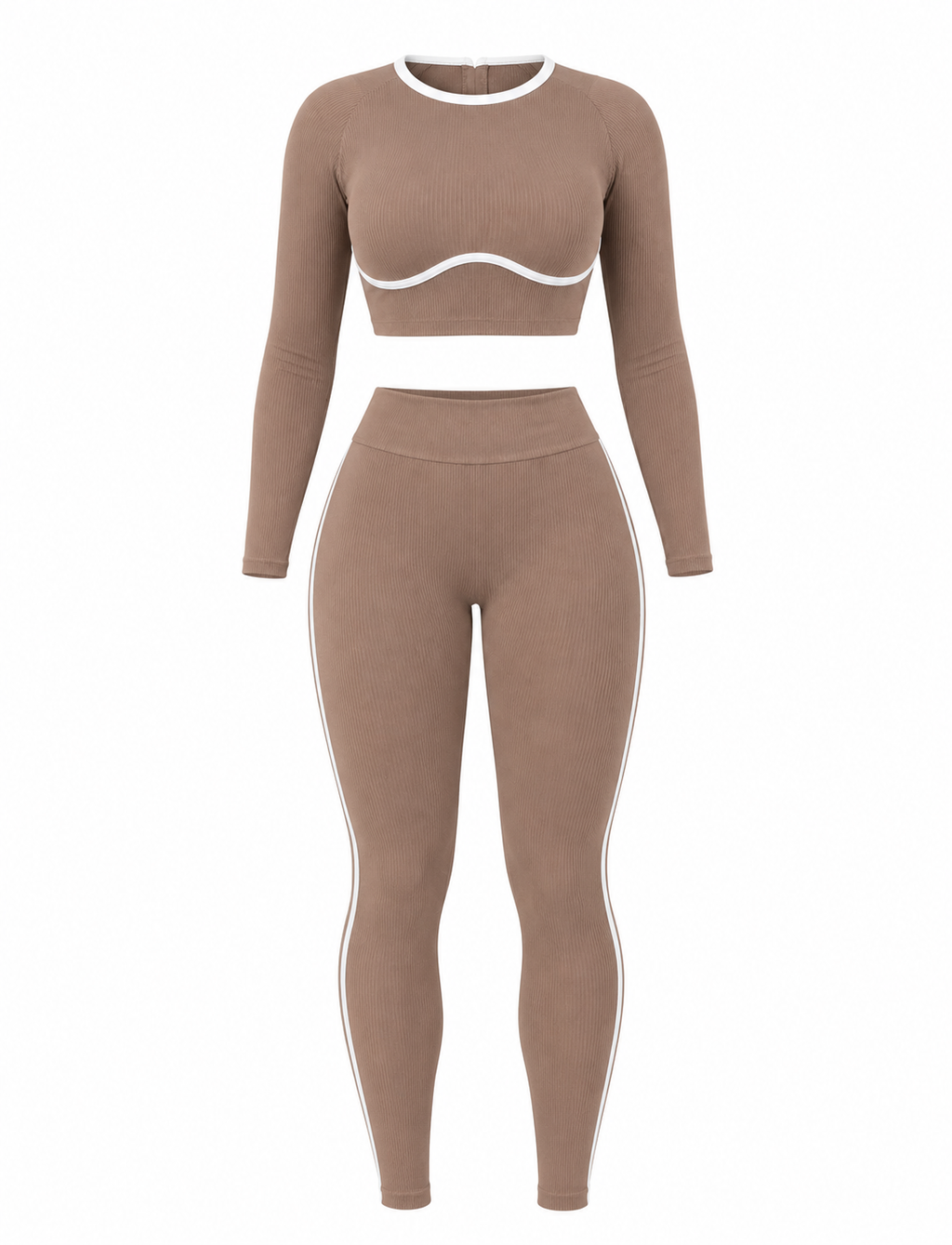 SET DE LEGGINS CON REALCE Y BUZO CON SESGO  Ref. Leggins 600  Ref. Buzo 3068