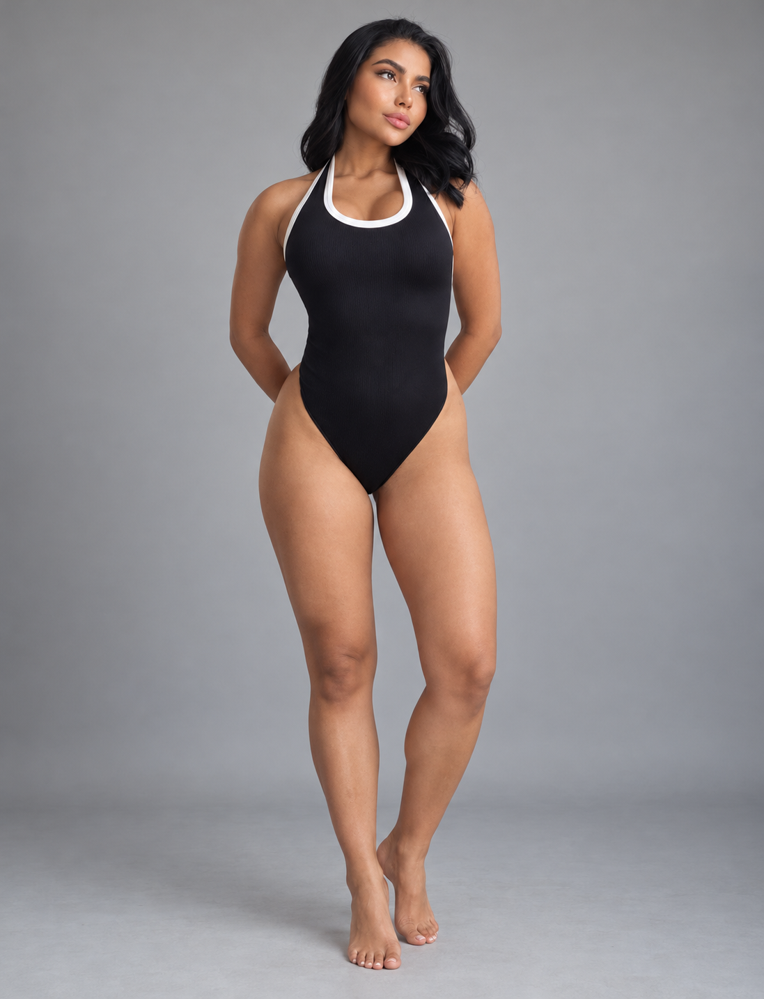 BODY HALTER CON SESGO PREMIUM Ref. 809