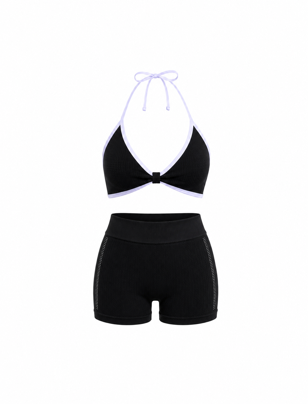 SET SHORT DOBLE REALCE Y TOP NACIONAL TELA GALLETA  Ref. Short 211 – Top 3102
