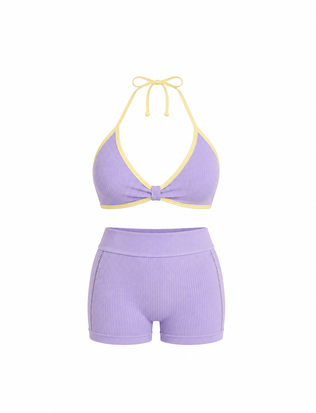 SET SHORT DOBLE REALCE Y TOP NACIONAL TELA GALLETA  Ref. Short 211 – Top 3102