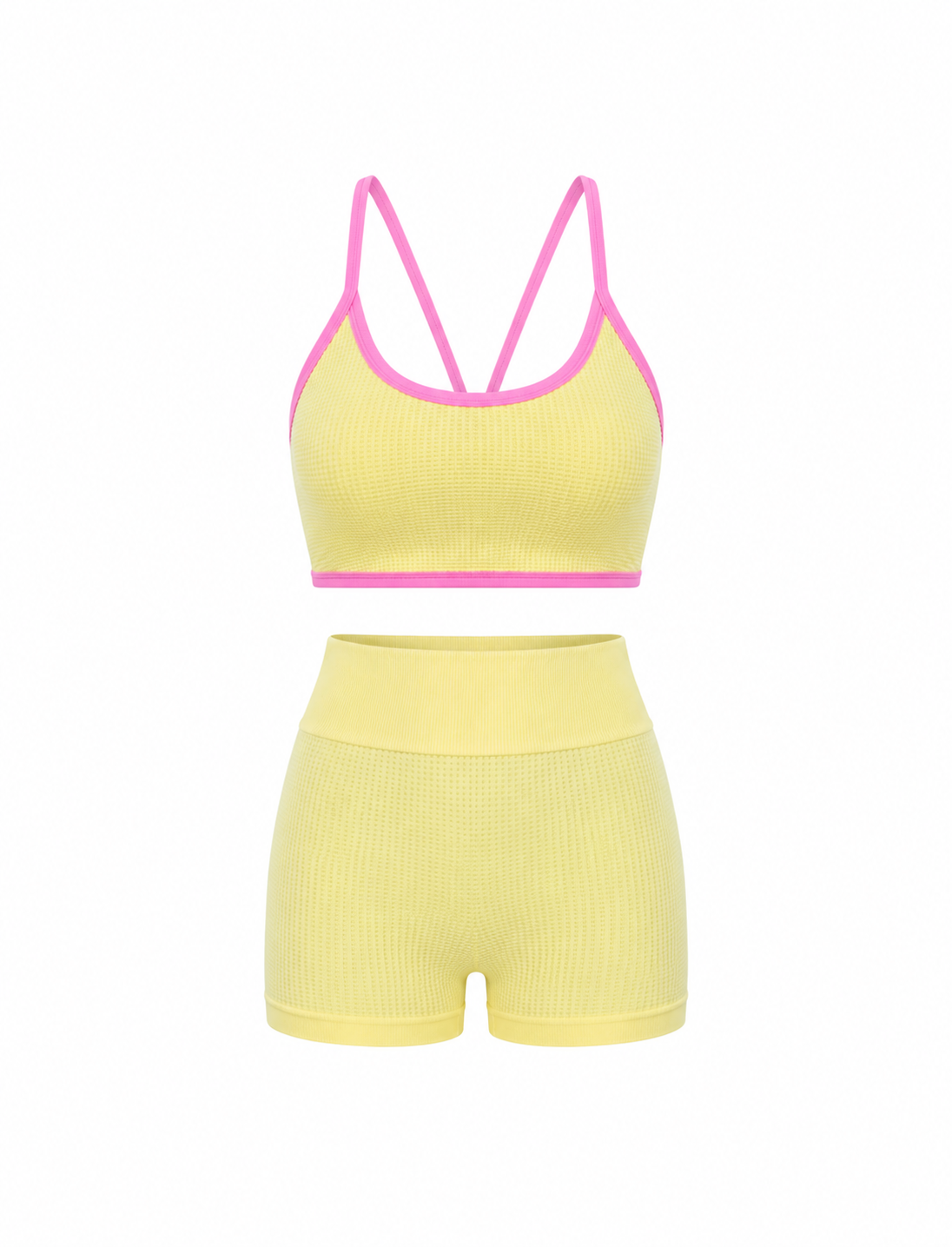 SET SHORT DOBLE REALCE Y TOP NACIONAL TELA GALLETA  Ref. Short 210 – Top 3103