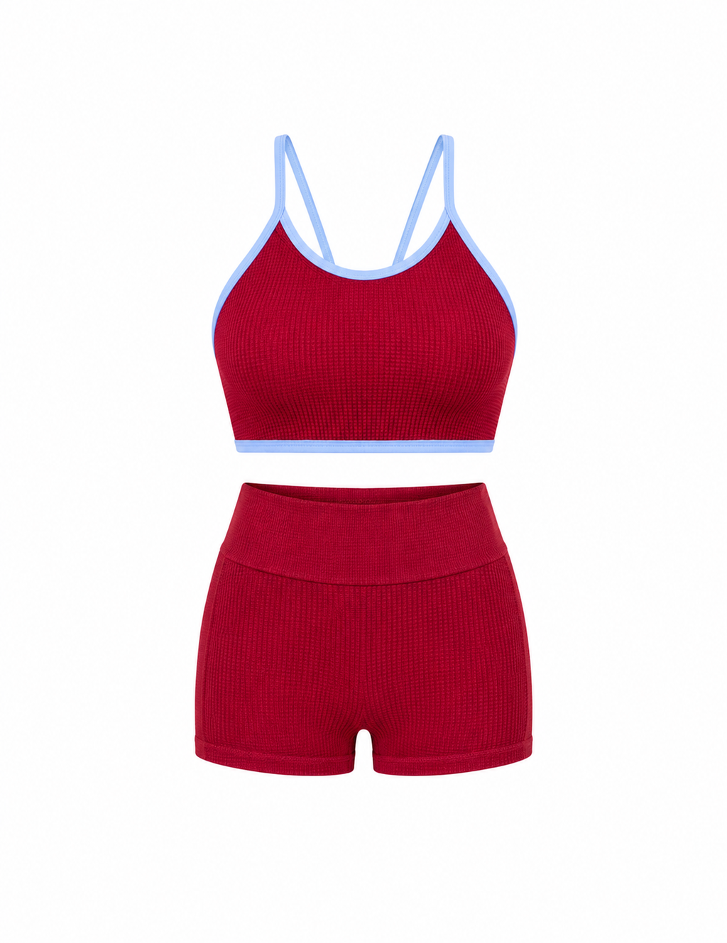 SET SHORT DOBLE REALCE Y TOP NACIONAL TELA GALLETA  Ref. Short 210 – Top 3103