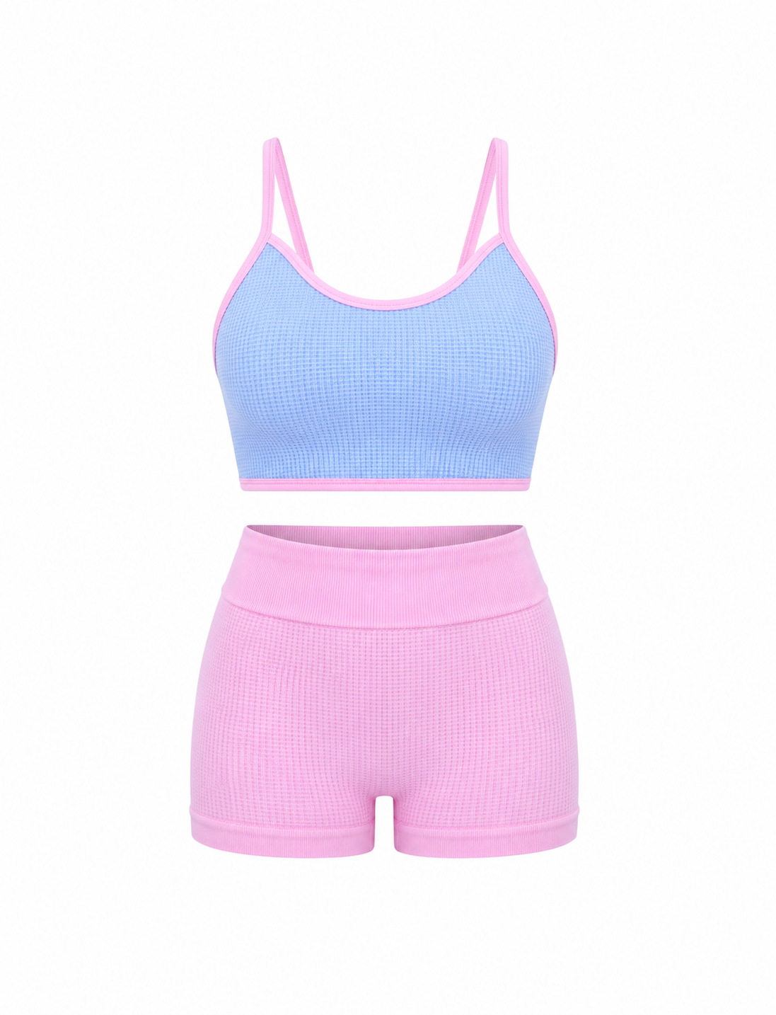 SET SHORT DOBLE REALCE Y TOP NACIONAL TELA GALLETA  Ref. Short 210 – Top 3103