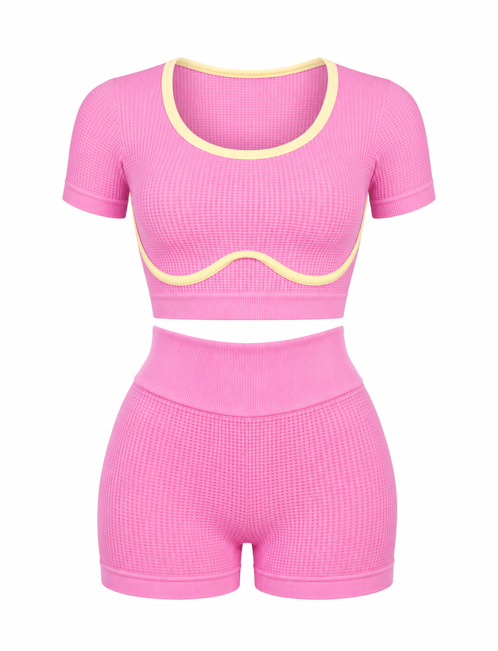 SET SHORT DOBLE REALCE Y CAMISETA NACIONAL TELA GALLETA  Ref. Short 210 – Top 3043