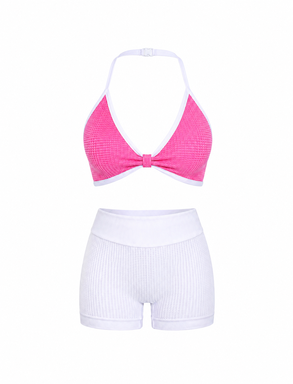 SET SHORT DOBLE REALCE Y TOP NACIONAL TELA GALLETA  Ref. Short 210 – Top 3102