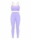 SET LEGGINS DOBLE REALCE Y TOP NACIONAL TELA GALLETA  Ref. Leggins 6007 – Top 3103
