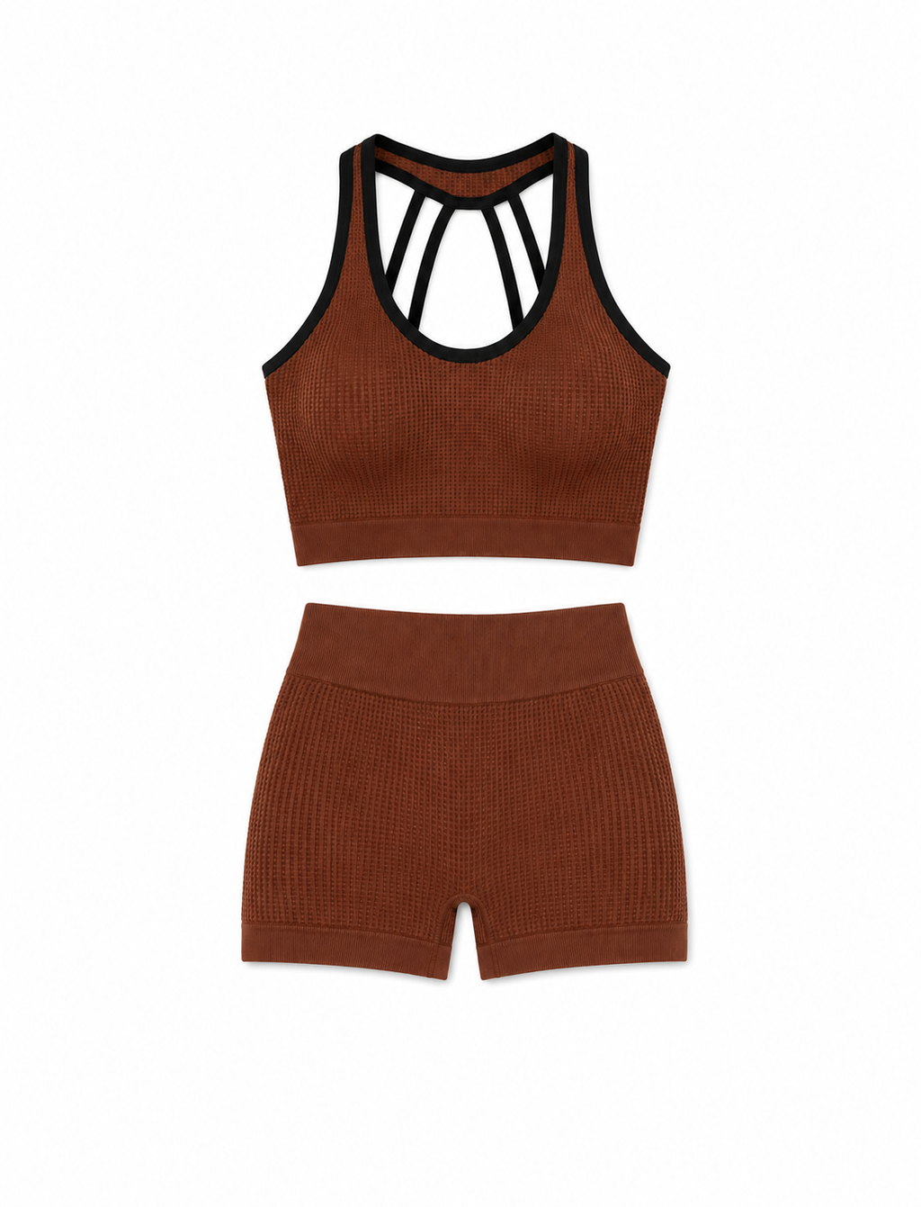 SET SHORT DOBLE REALCE Y TOP NACIONAL TELA GALLETA  Ref. Short 210 – Top 3104