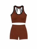 SET SHORT DOBLE REALCE Y TOP NACIONAL TELA GALLETA  Ref. Short 210 – Top 3104