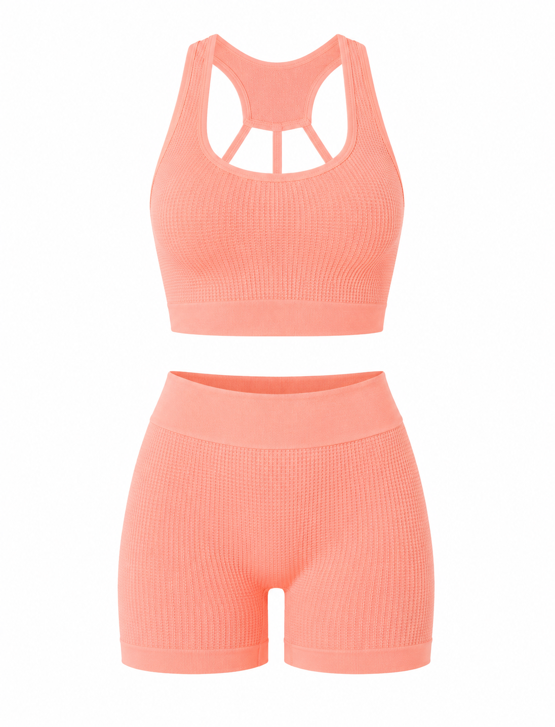 SET DE SHORT DOBLE REALCE Y TOP NACIONAL TELA GALLETA  Ref. Short 210 – Top 3052