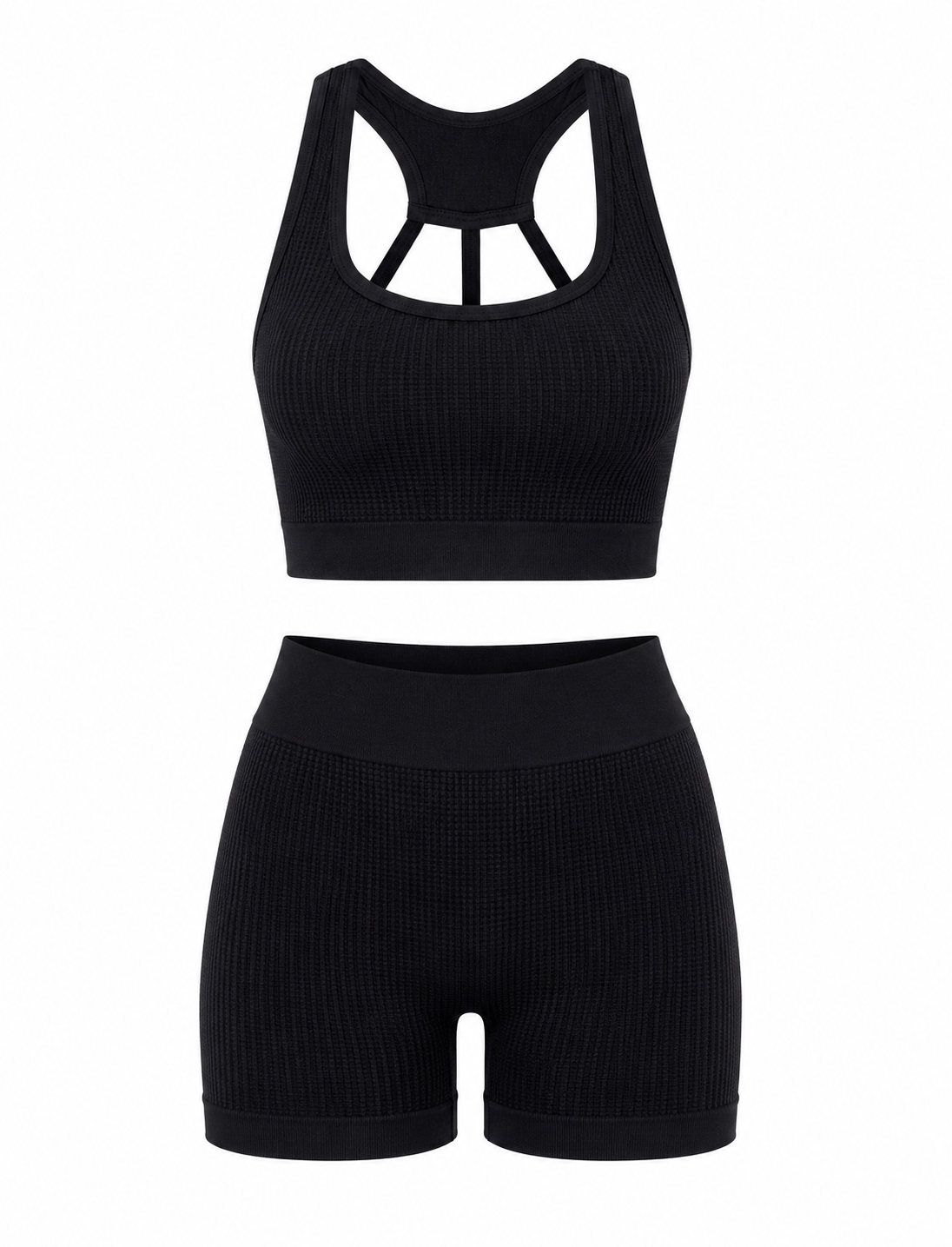 SET DE SHORT DOBLE REALCE Y TOP NACIONAL TELA GALLETA  Ref. Short 210 – Top 3052