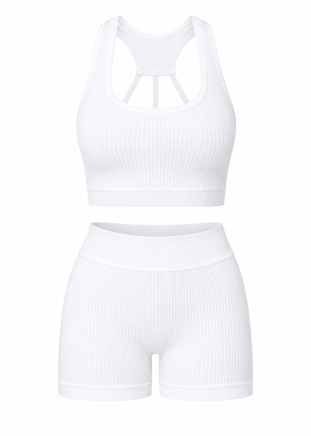 SET DE SHORT DOBLE REALCE Y TOP NACIONAL TELA GALLETA  Ref. Short 210 – Top 3052