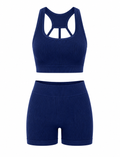 SET DE SHORT DOBLE REALCE Y TOP NACIONAL TELA GALLETA  Ref. Short 210 – Top 3052