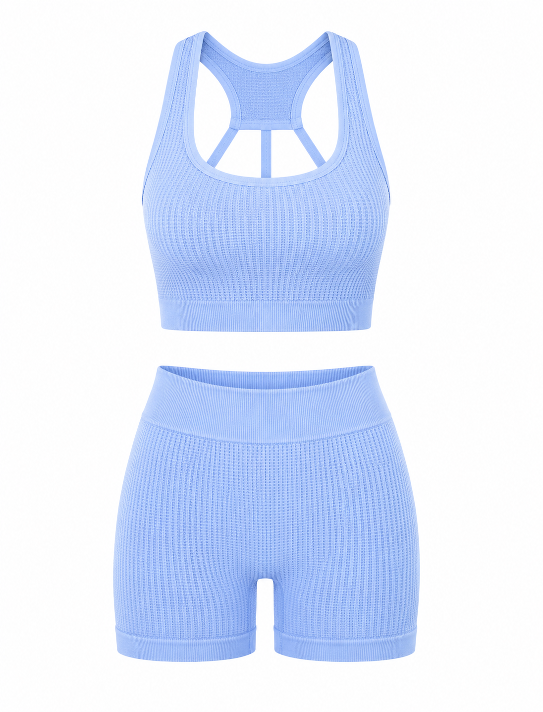 SET DE SHORT DOBLE REALCE Y TOP NACIONAL TELA GALLETA  Ref. Short 210 – Top 3052