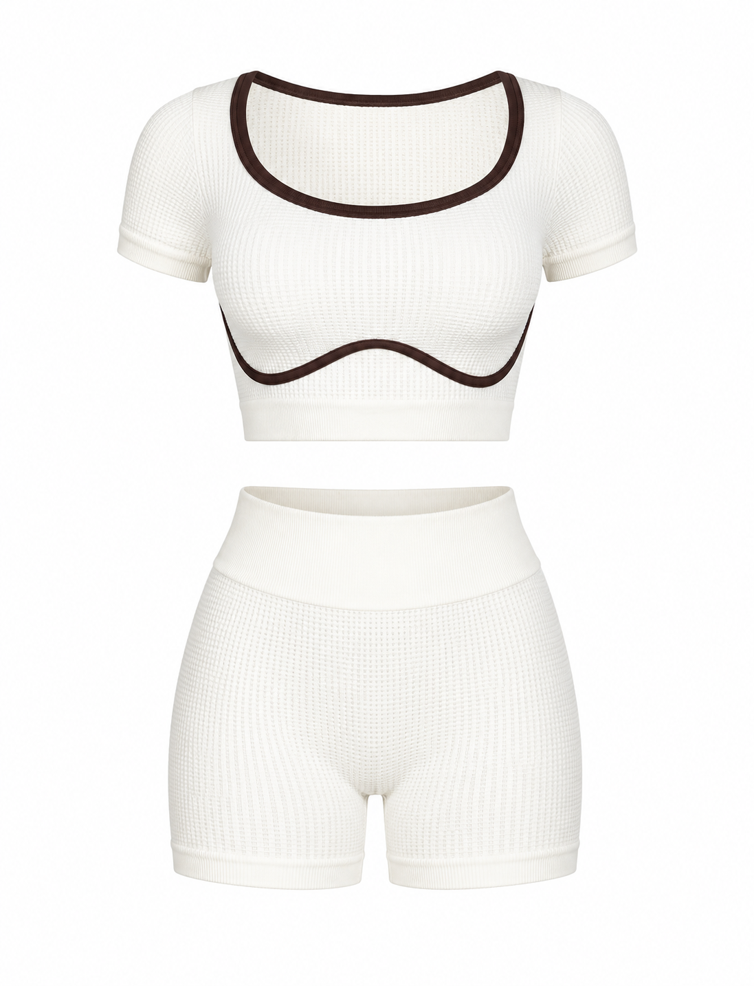 SET SHORT DOBLE REALCE Y CAMISETA NACIONAL TELA GALLETA  Ref. Short 210 – Top 3043