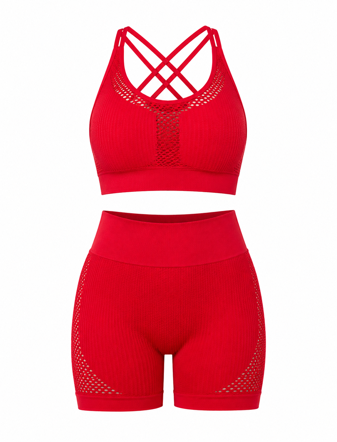 SET SHORT DOBLE REALCE Y TOP NACIONAL TELA GALLETA  Ref. Short 212 – Top 310