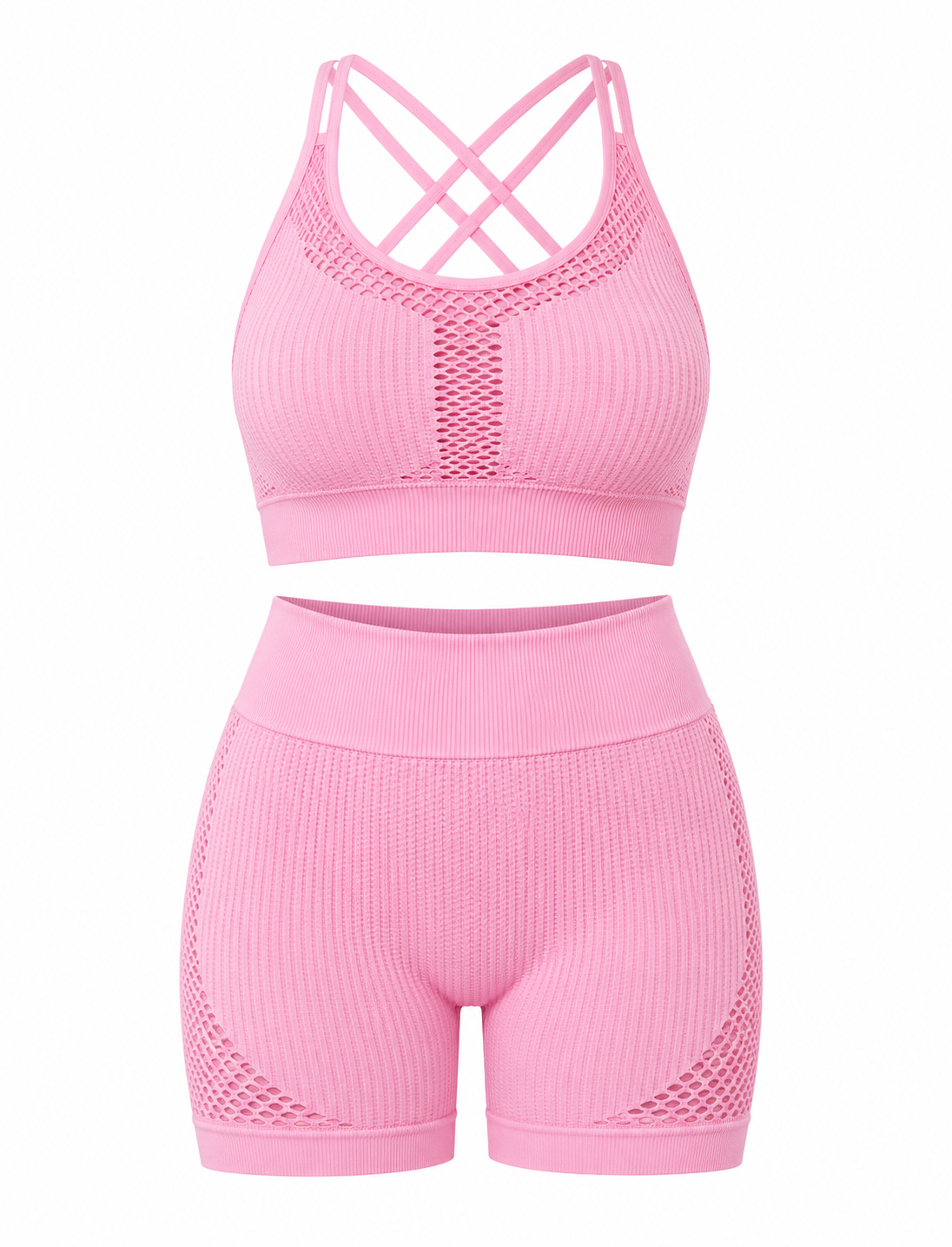 SET SHORT DOBLE REALCE Y TOP NACIONAL TELA GALLETA  Ref. Short 212 – Top 310