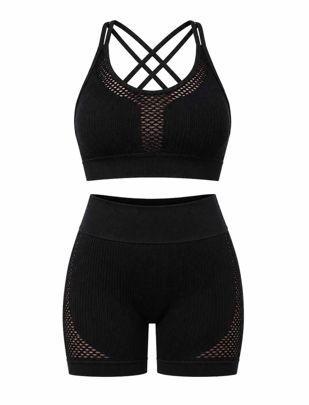 SET SHORT DOBLE REALCE Y TOP NACIONAL TELA GALLETA  Ref. Short 212 – Top 310