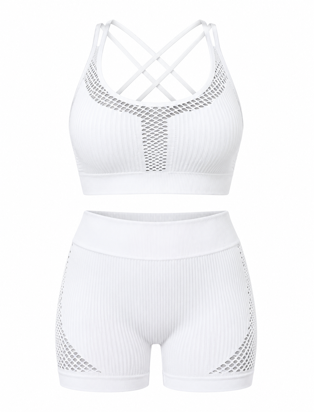 SET SHORT DOBLE REALCE Y TOP NACIONAL TELA GALLETA  Ref. Short 212 – Top 310