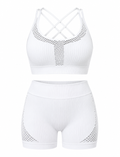 SET SHORT DOBLE REALCE Y TOP NACIONAL TELA GALLETA  Ref. Short 212 – Top 310
