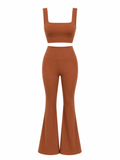 SET LEGGINS BOTA CAMPANA Y TOP CON ALMOHADILLAS  Ref. T147