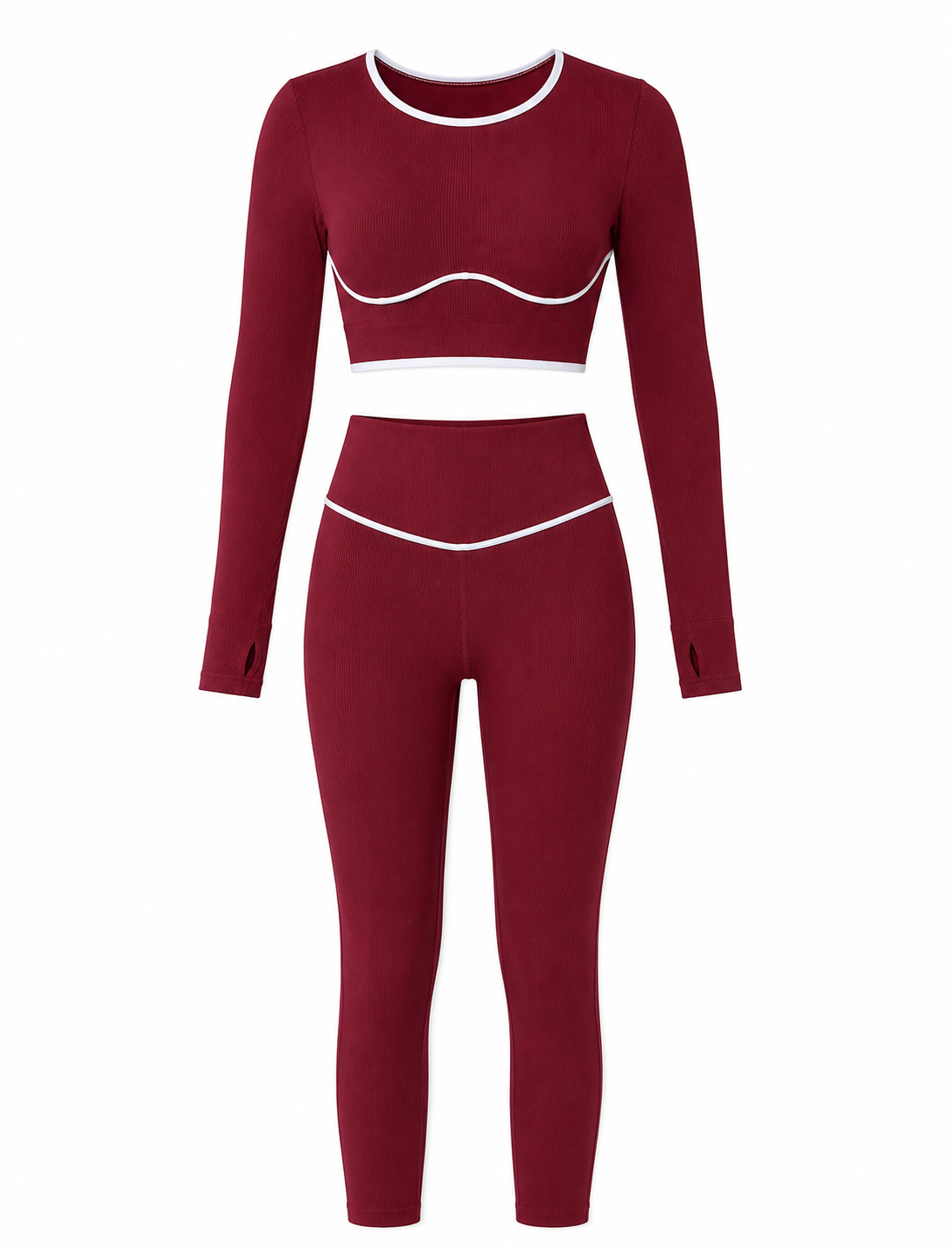 SET LEGGINS SIN REALCE Y BUZO CON ESCOTE  Ref. T141