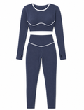SET LEGGINS SIN REALCE Y BUZO CON ESCOTE  Ref. T141