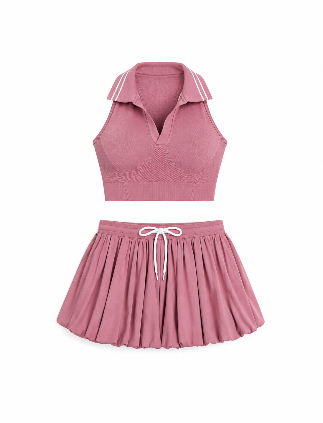 SET FALDA SHORT Y CAMISA CUELLO  Ref. 001