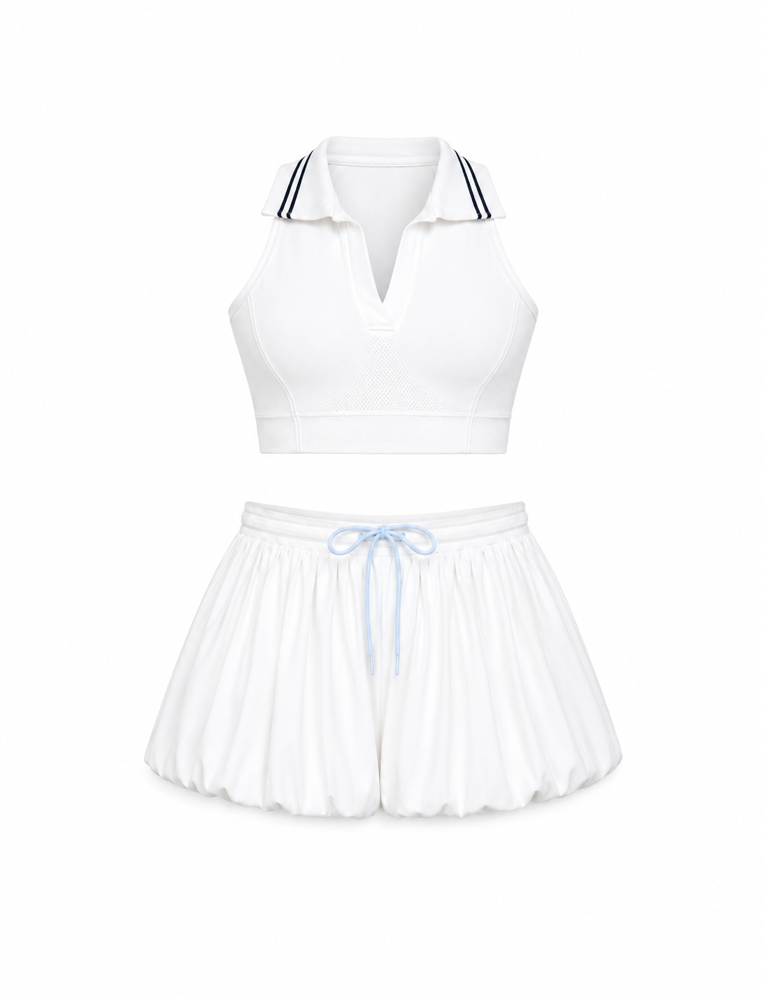 SET FALDA SHORT Y CAMISA CUELLO  Ref. 001