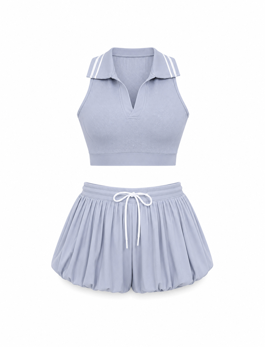 SET FALDA SHORT Y CAMISA CUELLO  Ref. 001