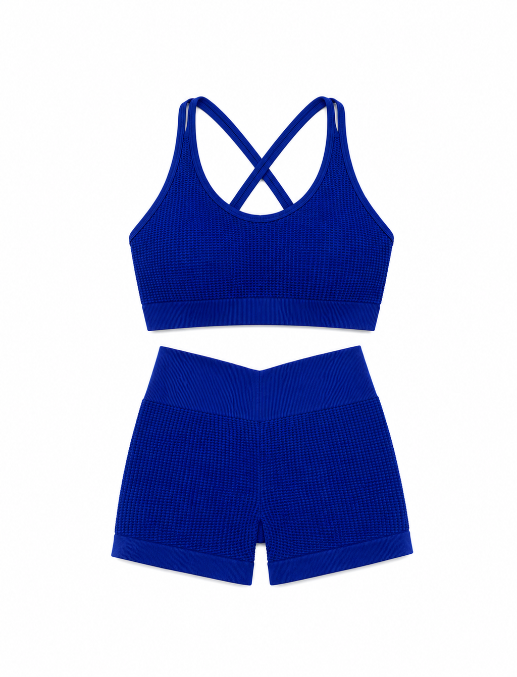 SET SHORT DOBLE REALCE Y TOP TELA GALLETA  Ref. Top 3052 – Short 207
