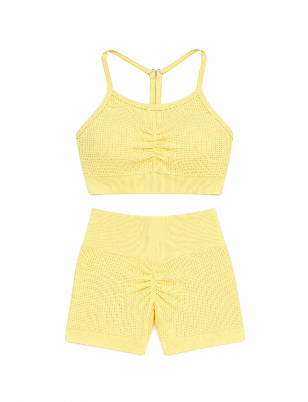 SET SHORT DOBLE REALCE Y TOP TELA GALLETA  Ref. Top 3052 – Short 207